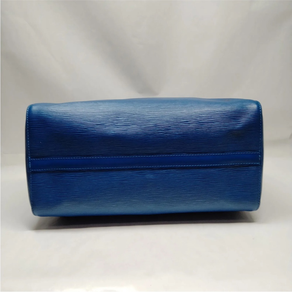 Louis Vuitton Epi 35 Speedy leather Blue Tote - Picture 5 of 13